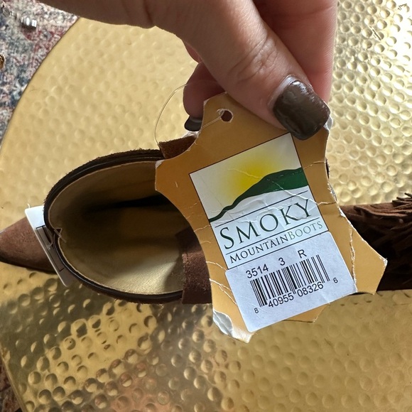 Smoky Mountain Girls Fringe Leather Suede Cowboy Boots - Picture 6 of 6